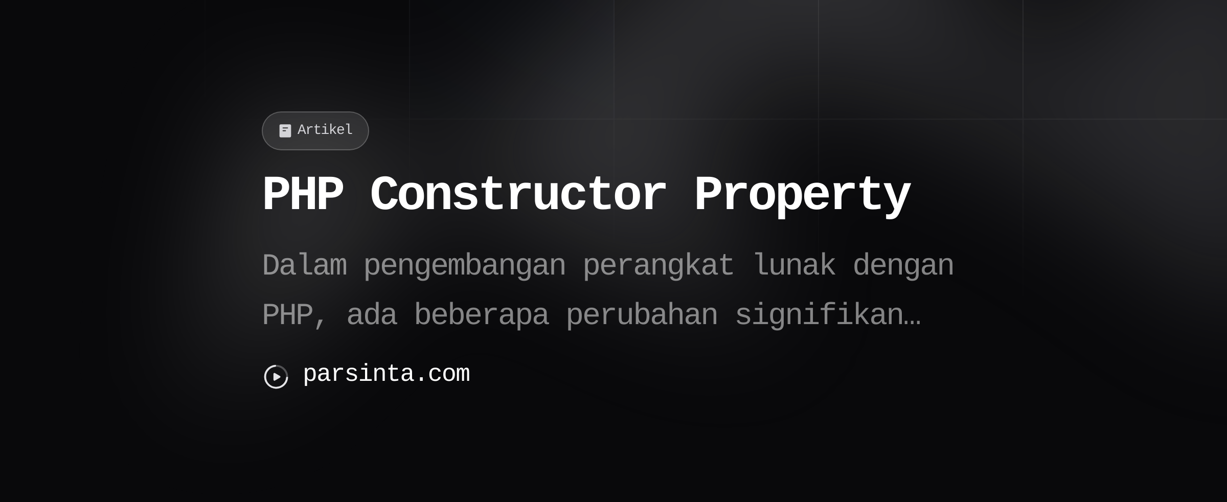 php constructor property promotion inheritance